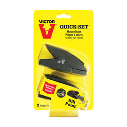 Victor Pest Quick-Set Small Snap Trap for Mice - 2-Pack